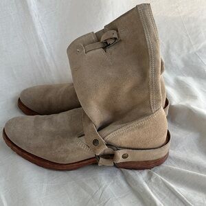 Suede “Vintage Shoe Company” Biker Boots